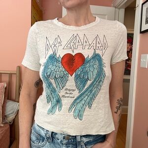 Def Leppard 1981 Tour sexy linen slub T-shirt